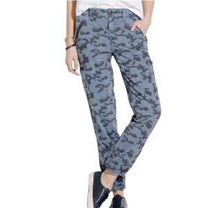 Madewell Gray & Blue Camo Cargo Jeans Size 25